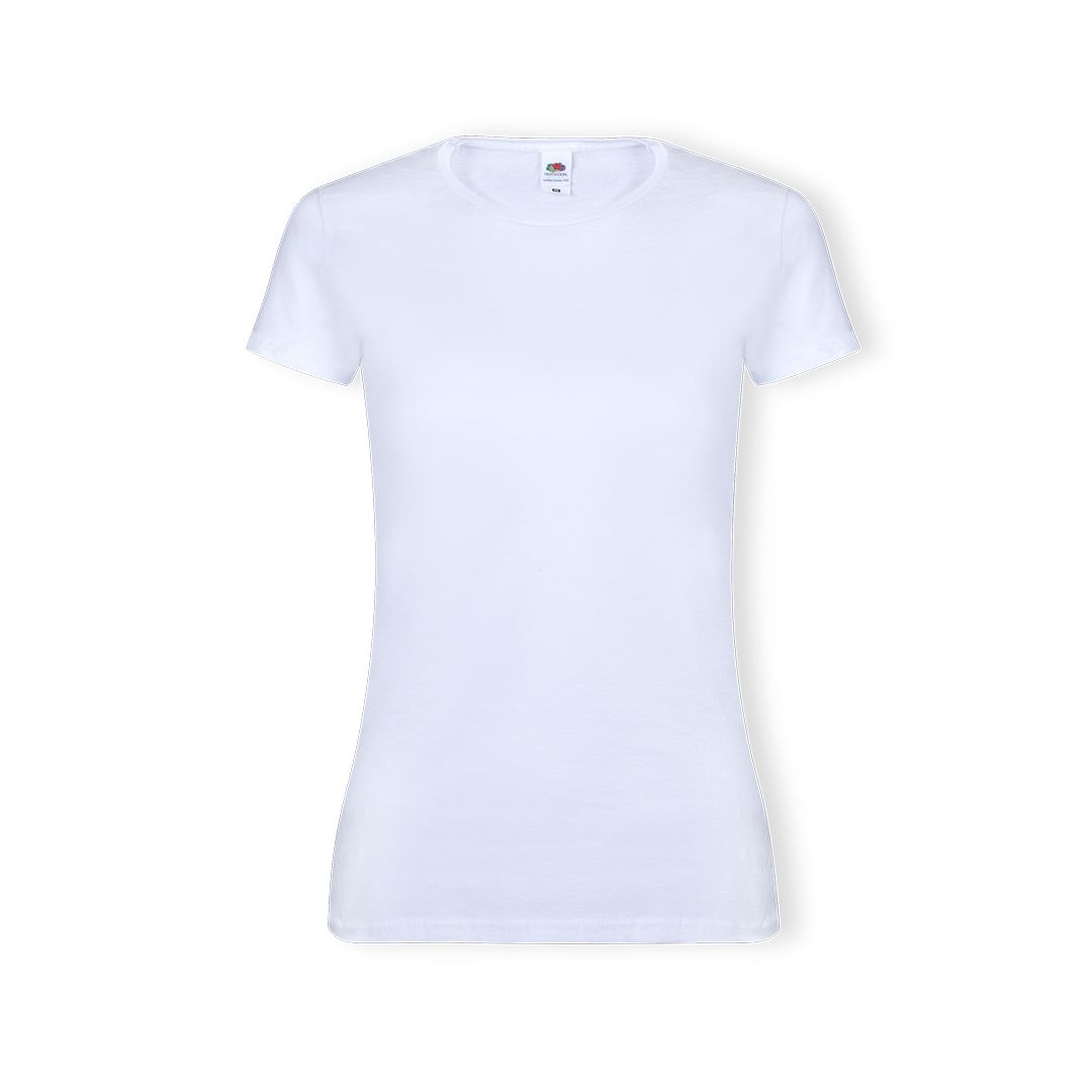Magliette Bianche Donna T-shirt Classica A Righe Con Design Con