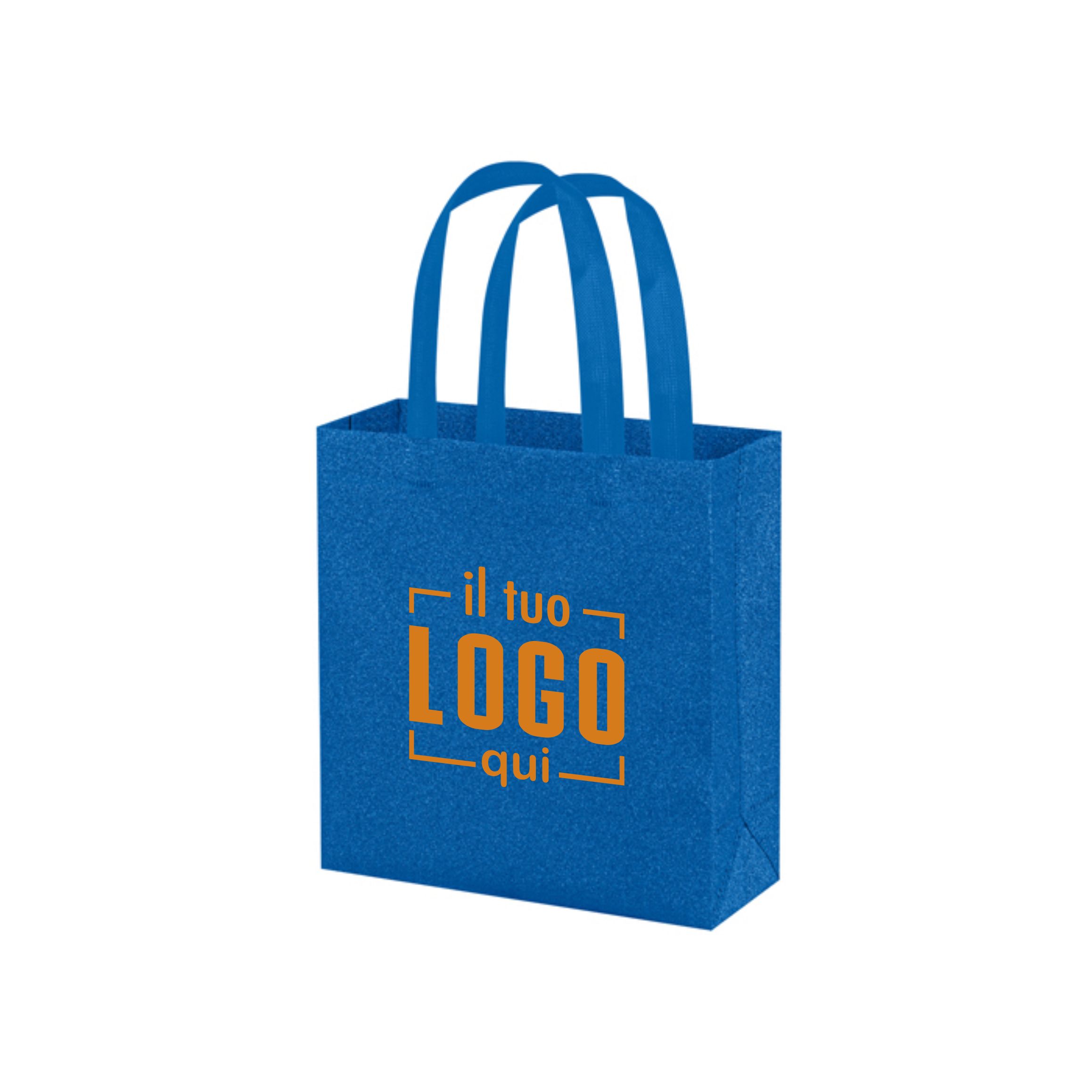 Shopper Glitterata 23x25 Riutilizzabile Personalizzata Ideale come